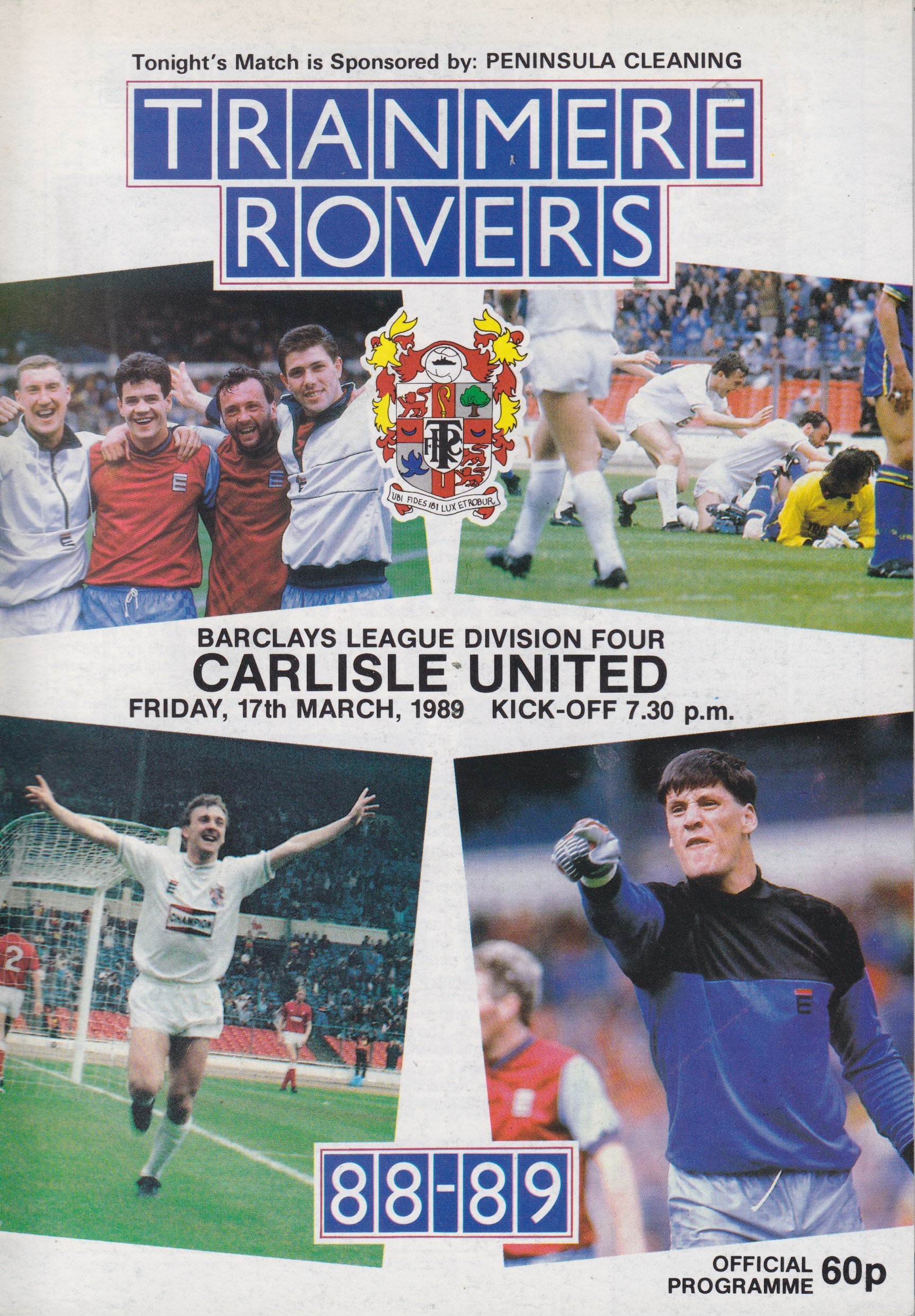 Tranmere Rovers v Carlisle United match programme